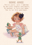 Petite fille et lutins pour l'ann&eacute;e 2026